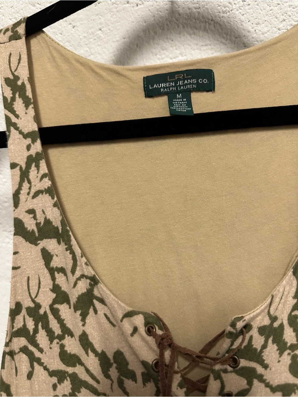 Ralph Lauren Cream Maxi Dress with Olive Botanical Print - Picture 6 of 6